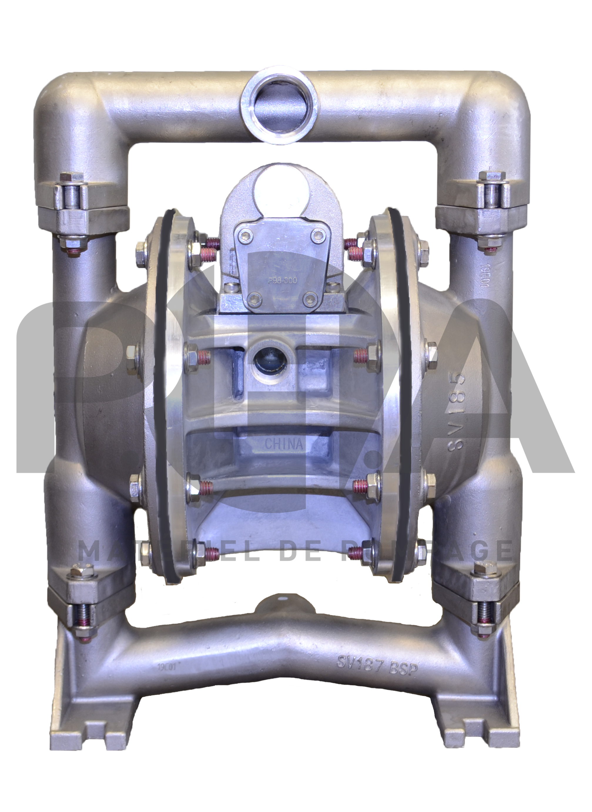 Pompe pneumatique à membranes type E1 (E1SA3R339C-B-ATEX)