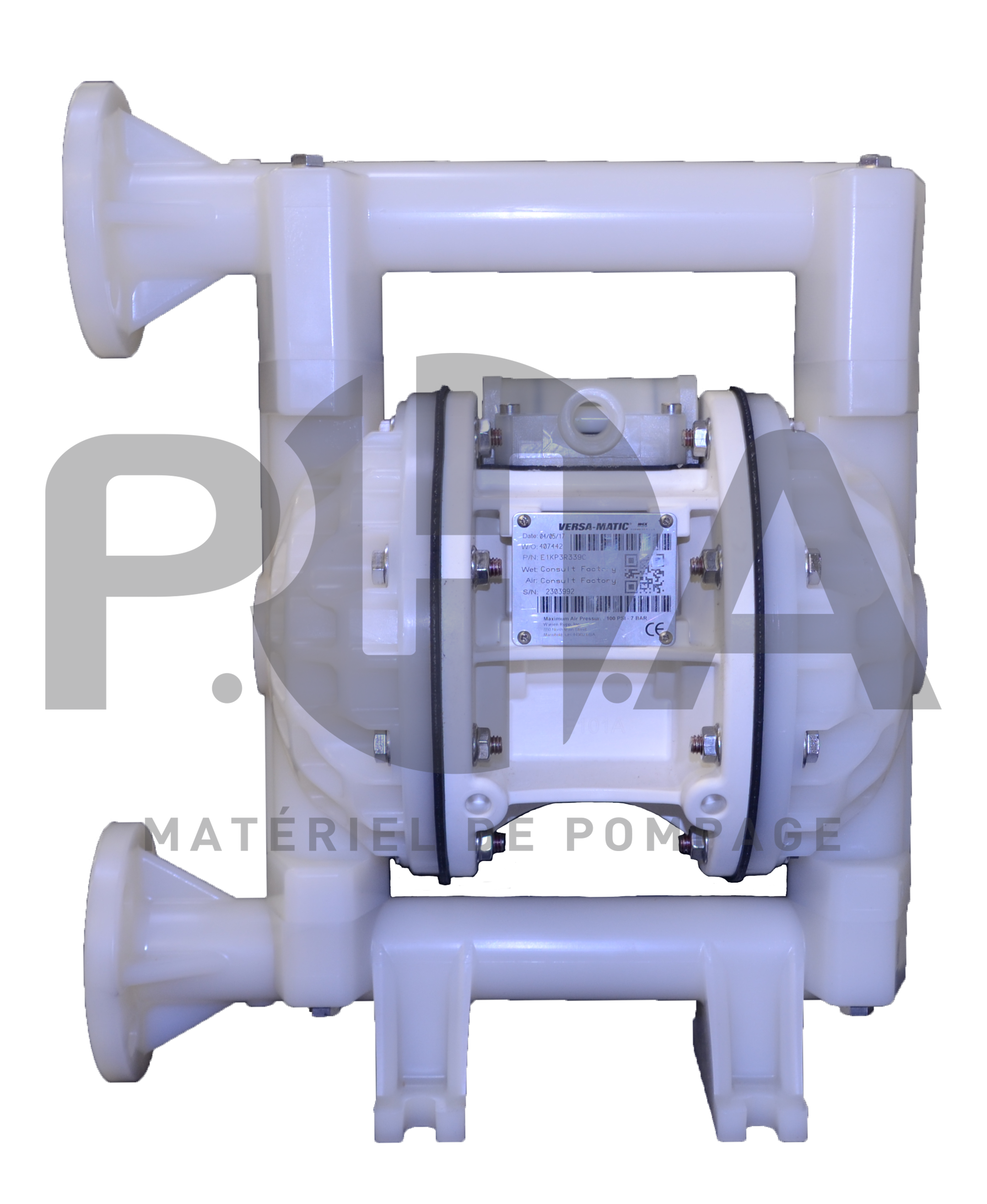 Pompe pneumatique à membranes type E1 (E1KP5F5T9C)