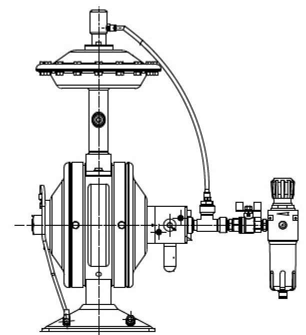 Pompe pneumatique à membranes SLIMLINE