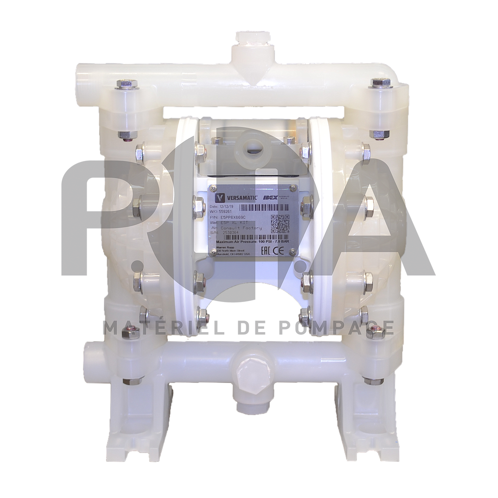 VERSAMATIC | Pompe pneumatique à membranes E5| Ref E5PP5T559D