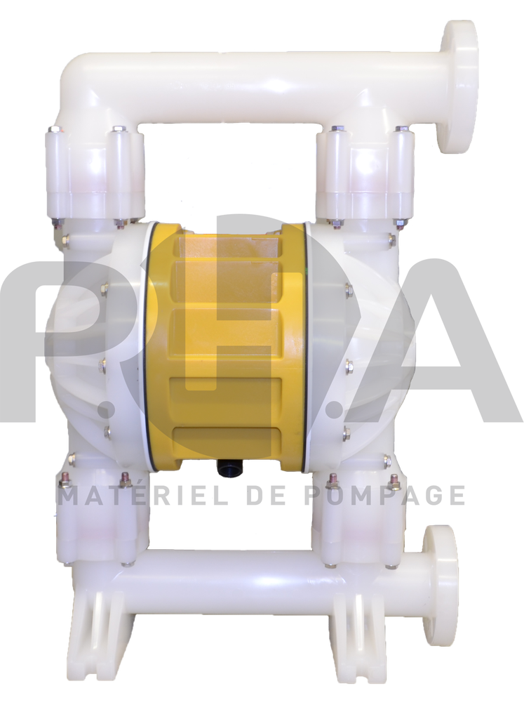 Pompe pneumatique à membranes type U2